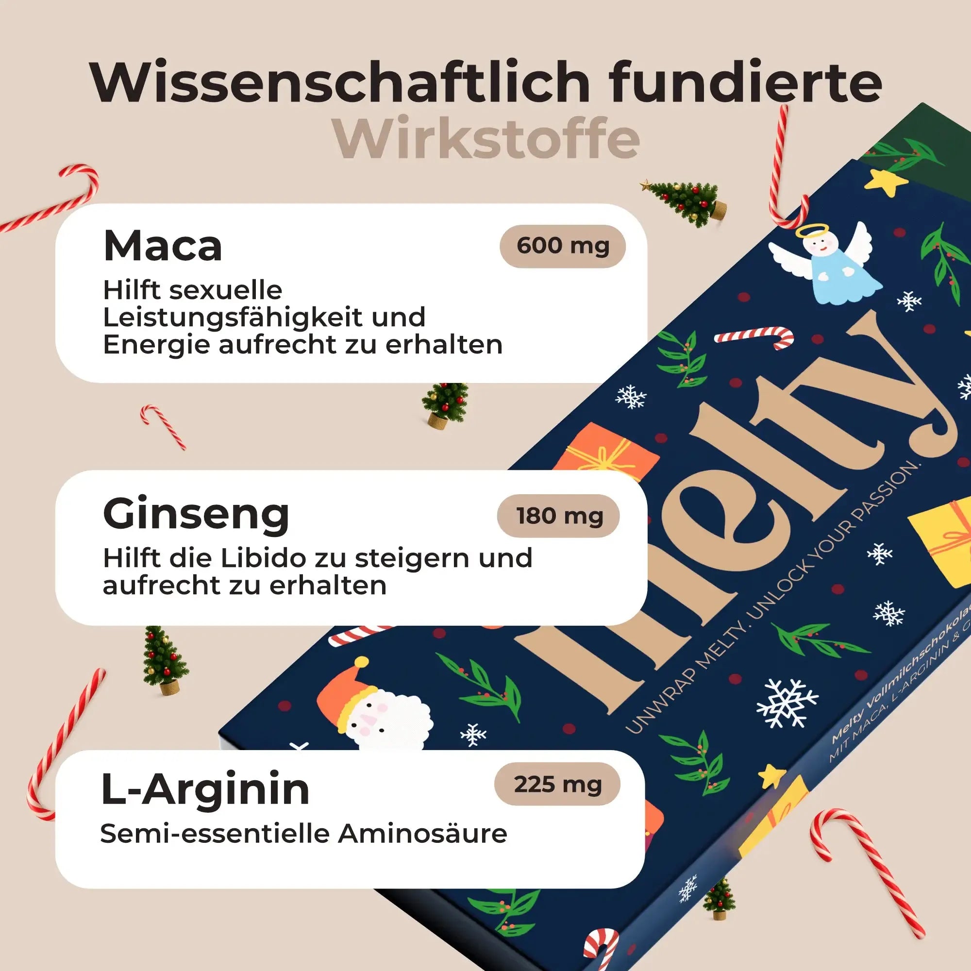 Aphrodisierende Schokolade Vollmilch/Zimt (Weihnachten Limited Edition)